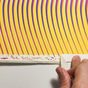 Muaré IV | Acrílico sobre papel acuarela Arches, 61 x 46 cm. Miguel Ángel Lozano Bonora.