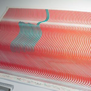 Diapasón II | Acrílico sobre papel acuarela Arches, 76 x 56 cm. Miguel Ángel Lozano Bonora.