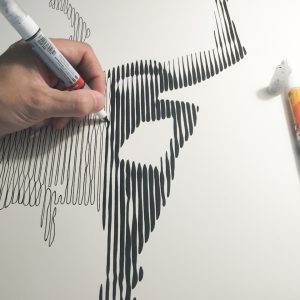Danza | Acrílico sobre papel acuarela Arches, 76 x 56 cm. Miguel Ángel Lozano Bonora.