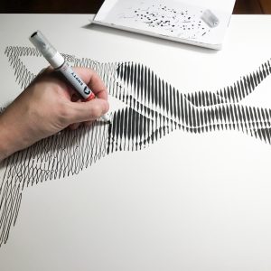 Danza 03 | Acrílico sobre papel acuarela Arches, 76 x 56 cm. Miguel Ángel Lozano Bonora.