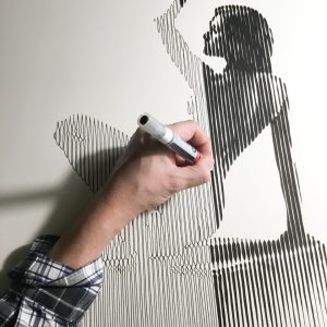 Equilibrio 09 | Acrílico sobre papel acuarela Arches, 76 x 56 cm. Miguel Ángel Lozano Bonora.