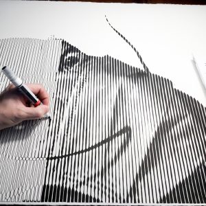 Anonymous 02 | Acrílico sobre papel acuarela Arches, 76 x 56 cm. Miguel Ángel Lozano Bonora.