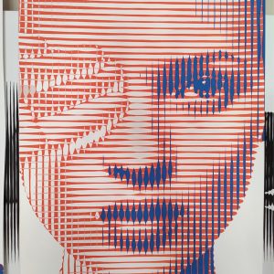 Kate Moss | Acrílico sobre papel acuarela Arches, 100 x 70 cm. Miguel Ángel Lozano Bonora.