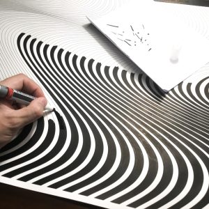 Cebra | Acrílico sobre papel acuarela Arches, 100 x 70 cm. Miguel Ángel Lozano Bonora.