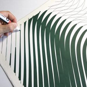 Fusión 02 | Acrílico sobre papel acuarela Arches, 76 x 56 cm. Miguel Ángel Lozano Bonora.