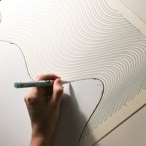 Lagoon 02 | Acrílico sobre papel acuarela Arches, 61 x 46 cm. Miguel Ángel Lozano Bonora.
