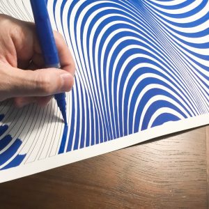 Marea 02 | Acrílico sobre papel acuarela Arches, 98 x 68 cm. Miguel Ángel Lozano Bonora.