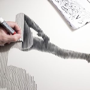 Ingravidez 06 | Acrílico sobre papel acuarela Arches, 76 x 56 cm. Miguel Ángel Lozano Bonora.