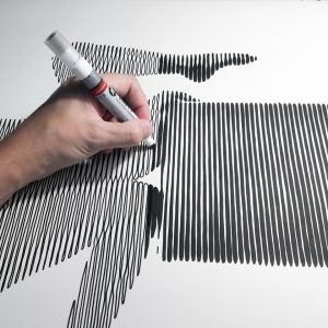 La unión | Acrílico sobre papel acuarela Arches, 76 x 56 cm. Miguel Ángel Lozano Bonora.