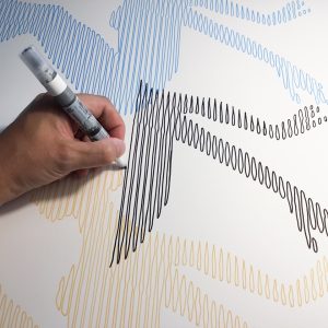 Tríada | Acrílico sobre papel acuarela Arches, 76 x 56 cm. Miguel Ángel Lozano Bonora.