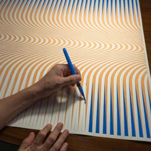 Arpeggio | Acrílico sobre papel acuarela Arches, 150 x 100 cm. Miguel Ángel Lozano Bonora.