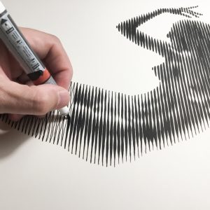 Bailarina IV | Acrílico sobre papel acuarela Arches, 76 x 56 cm. Miguel Ángel Lozano Bonora.