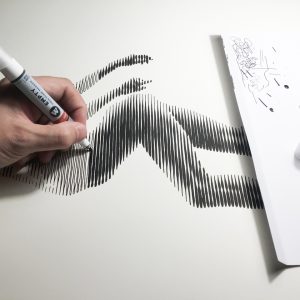 Bailarina V | Acrílico sobre papel acuarela Arches, 76 x 56 cm. Miguel Ángel Lozano Bonora.