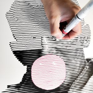 Bubble gum 11 | Acrílico sobre papel acuarela Arches, 40 x 30 cm. Miguel Ángel Lozano Bonora.