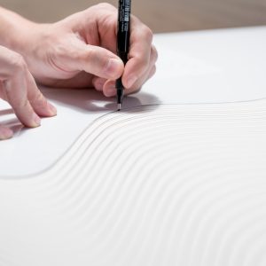 Fluido | Acrílico sobre papel acuarela Arches, 56 x 76 cm. Miguel Ángel Lozano Bonora.
