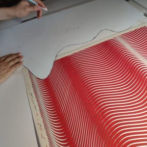 Diapasón II | Acrílico sobre papel acuarela Arches, 76 x 56 cm. Miguel Ángel Lozano Bonora.