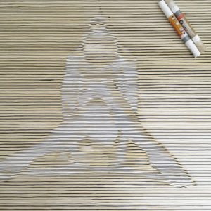 Bailarina III | Acrílico sobre papel acuarela Arches, 76 x 56 cm. Miguel Ángel Lozano Bonora.