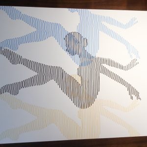 Tríada | Acrílico sobre papel acuarela Arches, 76 x 56 cm. Miguel Ángel Lozano Bonora.