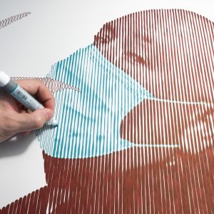 Anonymous 03 | Acrílico sobre papel acuarela Arches, 76 x 56 cm. Miguel Ángel Lozano Bonora.