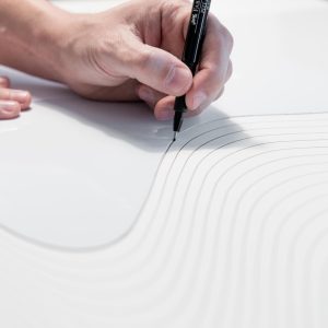 Fluido | Acrílico sobre papel acuarela Arches, 56 x 76 cm. Miguel Ángel Lozano Bonora.
