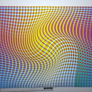 Torsión cromática | Acrílico sobre papel acuarela Arches, 98 x 68 cm. Miguel Ángel Lozano Bonora.