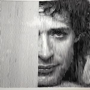 Gustavo Cerati | Acrílico sobre papel acuarela Arches, 76 x 56 cm. Miguel Ángel Lozano Bonora.