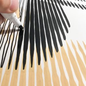 Tríada | Acrílico sobre papel acuarela Arches, 76 x 56 cm. Miguel Ángel Lozano Bonora.