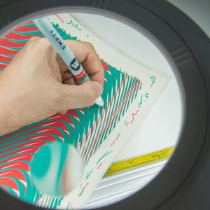 Diapasón II | Acrílico sobre papel acuarela Arches, 76 x 56 cm. Miguel Ángel Lozano Bonora.