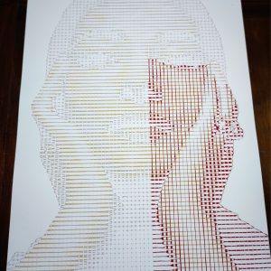 María Callas | Acrílico sobre papel acuarela Arches, 100 x 70 cm. Miguel Ángel Lozano Bonora.