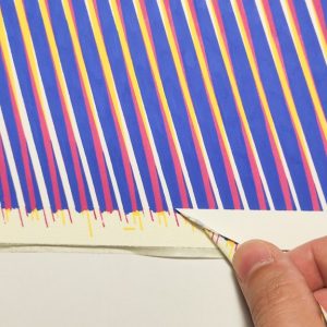 Muaré IV | Acrílico sobre papel acuarela Arches, 61 x 46 cm. Miguel Ángel Lozano Bonora.