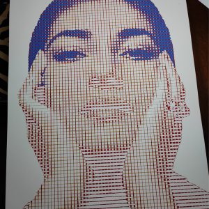 María Callas | Acrílico sobre papel acuarela Arches, 100 x 70 cm. Miguel Ángel Lozano Bonora.